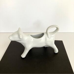 Cow Creamer white porcelain milk cream jar vintage